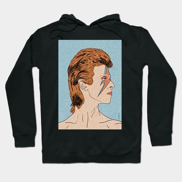 David Bowie - Halftone Hoodie by ogeraldinez